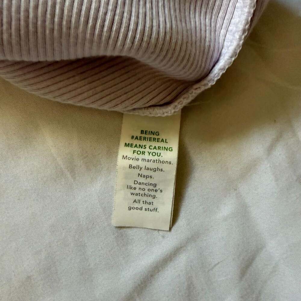 Aerie Womens Lavender Ribbed Tank Smiley Daisy Size Medium - Picture 5 of 6